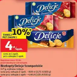 Auchan Biszkopty Delicje Szampańskie oferta
