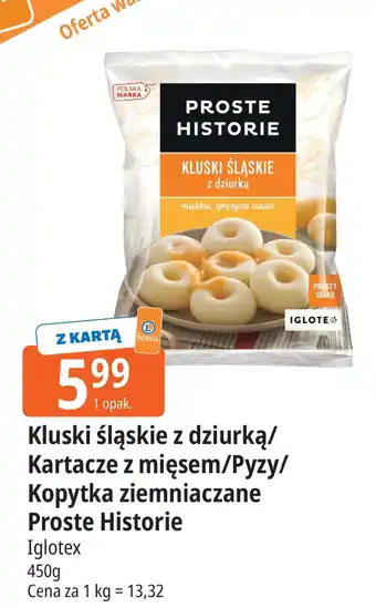 Kluski śląskie z dziurką/Kartacze z mięsem/Pyzy/Kopytka ziemniaczane Proste Historie Iglotex