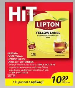 Selgros Herbata ekspresowa lipton yellow label oferta