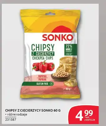 Selgros Chipsy z ciecierzycy sonko oferta