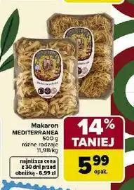 Carrefour Makaron MEDITERRANEO różne rodzaje oferta