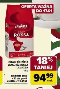 Carrefour Kawa ziarnista QUALITA ROSSA LAVAZZA oferta