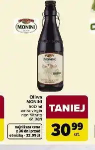Carrefour Oliwa MONINI extra vergine non filtrata oferta