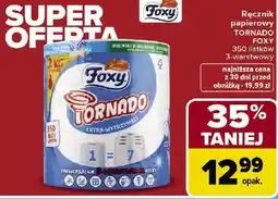 Carrefour Ręcznik papierowy Tornado Foxy 350 listków 3-warstwowy oferta