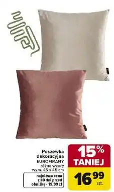 Carrefour Poszewka dekoracyjna EUROFIRANY różne wzory, wym. 45 x 45 cm oferta