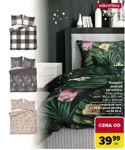Carrefour Komplet pościeli DETEXPOL mikrofibra oferta