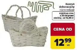 Carrefour Koszyk dekoracyjny różne rodzaje oferta