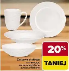 Carrefour Zastawa stołowa linia PAOLA oferta