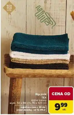 Carrefour Ręcznik TEX różne kolory oferta