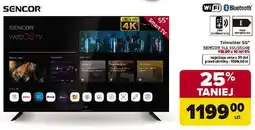 Carrefour Telewizor 55'' SENCOR SLE 55US504B oferta