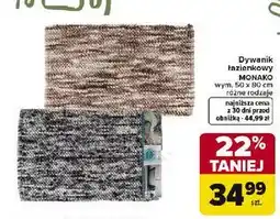 Carrefour Dywanik łazienkowy MONAKO (50 x 80 cm) oferta
