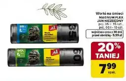 Carrefour Worki na śmieci MAGNUM FLEX JAN NIEZBĘDNY (35 l, 60 l, 100 l) oferta
