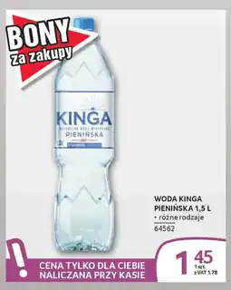Selgros Woda kinga pienińska oferta