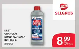 Selgros Kret granulki do udrożniania rur oferta