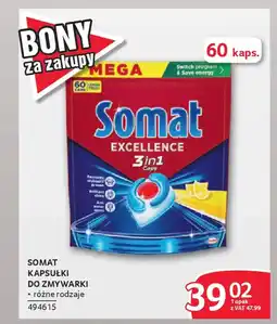 Selgros Somat kapsułki do zmywarki oferta