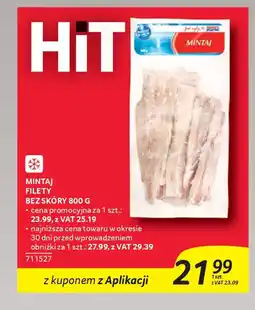 Selgros Mintaj filety bez skóry oferta