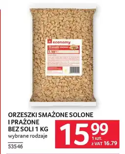 Selgros Orzeszki smażone solone i prażone bez soli oferta