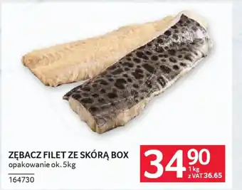 Selgros Zębacz filet ze skórą box oferta