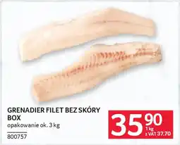 Selgros Grenadier filet bez skóry box oferta