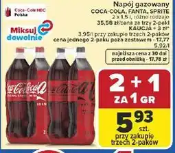 Carrefour Napój gazowany COCA-COLA, FANTA, SPRITE 2×1,75 l lub 2×1,5 l oferta