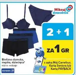 Carrefour Bielizna damska, męska, dziecięca oferta