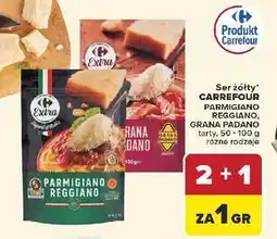 Carrefour Ser żółty Carrefour Parmigiano Reggiano, Grana Padano, tarty oferta