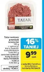 Carrefour Tatar wołowy sokolów oferta