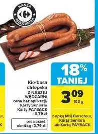 Carrefour Kiełbasa Z NASZEJ WĘDZARNI oferta