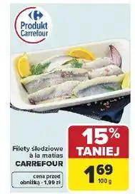 Carrefour Filety śledziowe a la matjas CARREFOUR oferta