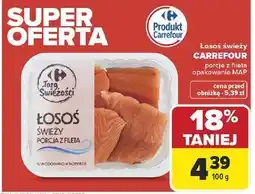 Carrefour Łosoś świeży porcja z fileta CARREFOUR oferta