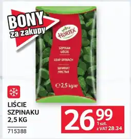 Selgros Liście szpinaku oferta