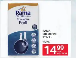 Selgros Rama cremefine 31% oferta