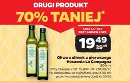 Netto Oliwa z oliwek z pierwszego tłoczenia La Campagna oferta