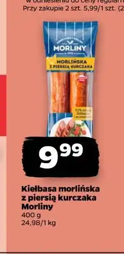 Netto Kiełbasa morlińska z piersią kurczaka Morliny oferta
