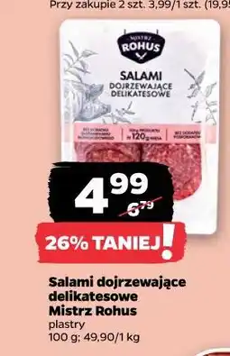 Netto Salami dojrzewające delikatesowe Mistrz Rohus plastry oferta