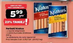 Netto Parówki Krakus z szynki wieprzowej / z piersi kurczaka drobiowe oferta