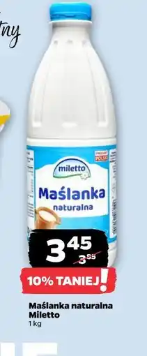 Netto Maślanka naturalna Miletto oferta