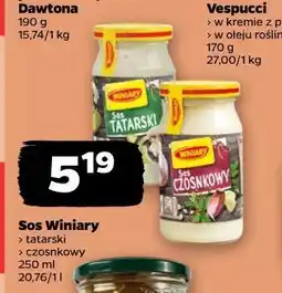 Netto Sos Winiary (tatarski, czosnkowy) oferta