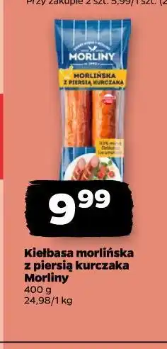 Netto Kiełbasa Orlińska z piersią kurczaka Morliny oferta