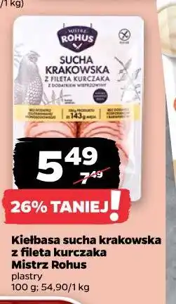 Netto Kiełbasa sucha krakowska z fileta kurczaka oferta