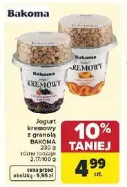 Carrefour Jogurt kremowy z granolą BAKOMA oferta