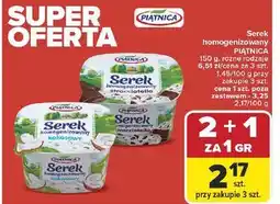 Carrefour Serek homogenizowany PIĄTNICA 150 g różne rodzaje oferta