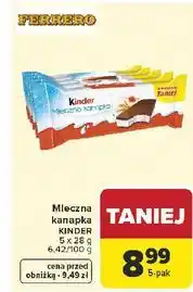 Carrefour Mleczna kanapka KINDER oferta