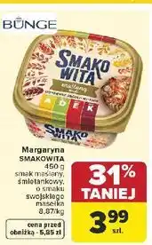 Carrefour Margaryna smakowa SMAKOWITA 450g różne smaki oferta