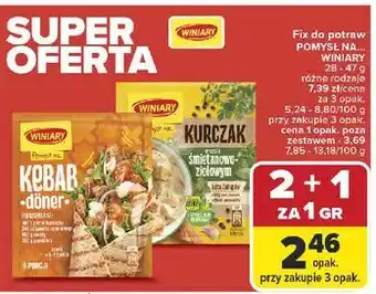 Carrefour Fix do potraw Pomysł na... Winiary oferta