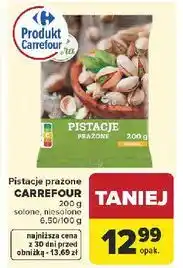 Carrefour Pistacje prażone CARREFOUR (300g, solone, 6/10/100g) oferta