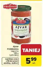 Carrefour Ajvar Podravka łagodny oferta