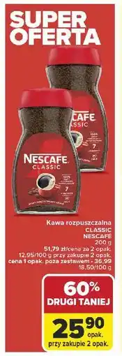 Carrefour Kawa rozpuszczalna CLASSIC NESCAFE oferta