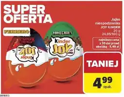 Carrefour Jajko niespodzianka JOY KINDER oferta