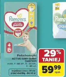 Carrefour Pieluchomajtki Pampers Active Baby Giant oferta